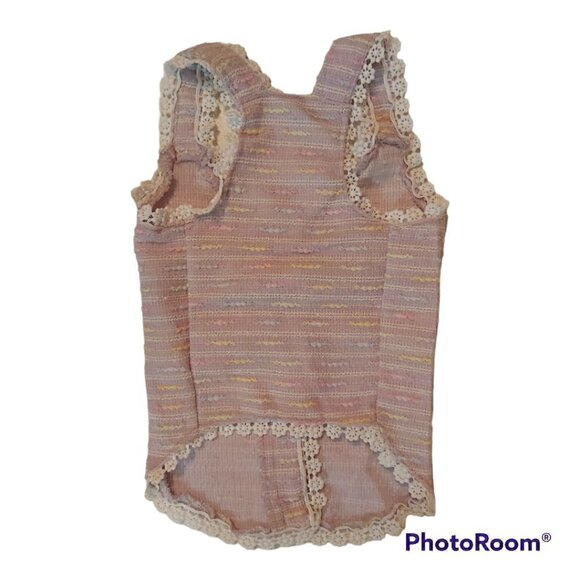 Furryilla Lilac Lace Vest Dog Sweater Tank Top For Small Dogs Size Medium - Picture 3 of 6